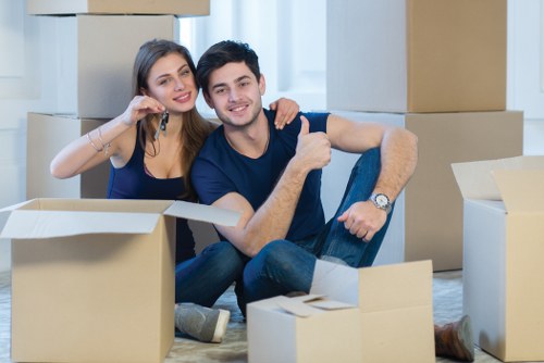 Professional removals team planning a move in Northwood