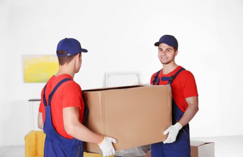 Organized office storage units in a Northwood workplace