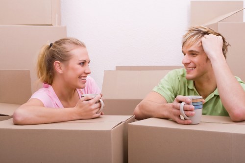 Carefully packed household items prepared for long-term storage