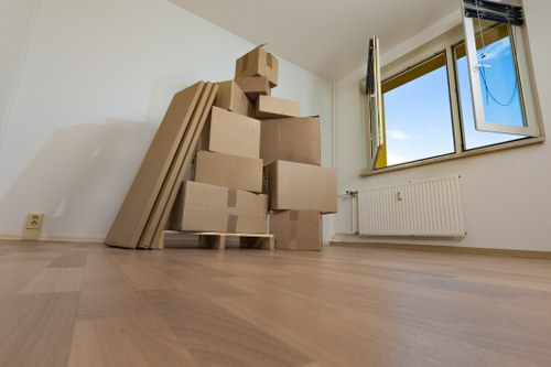 Apartment moving scene showing careful removals in Northwood
