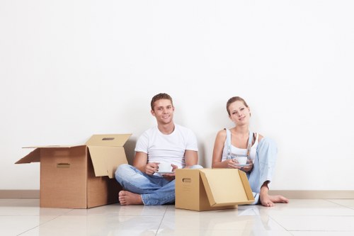 Careful loading of furniture for small removals in Northwood