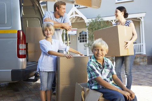 Packing and loading boxes during a Northwood move