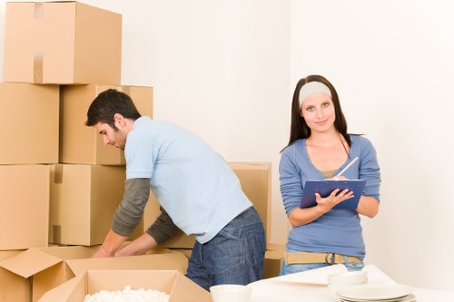 Staff member reviewing storage safety procedures
