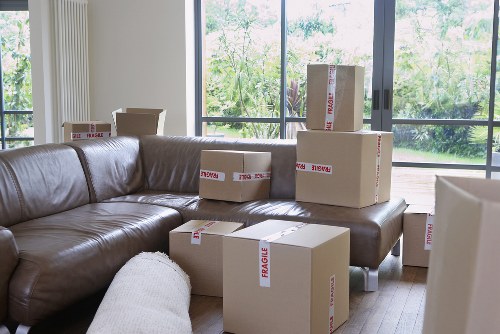 Household furniture being prepared for Northwood relocation