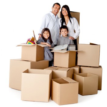 Moving checklist and labelled office boxes for a Northwood relocation